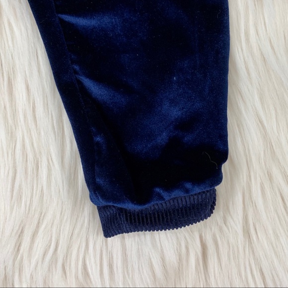 HUDSON Little Girl’s Blue Velour Joggers 4T - Picture 3 of 6